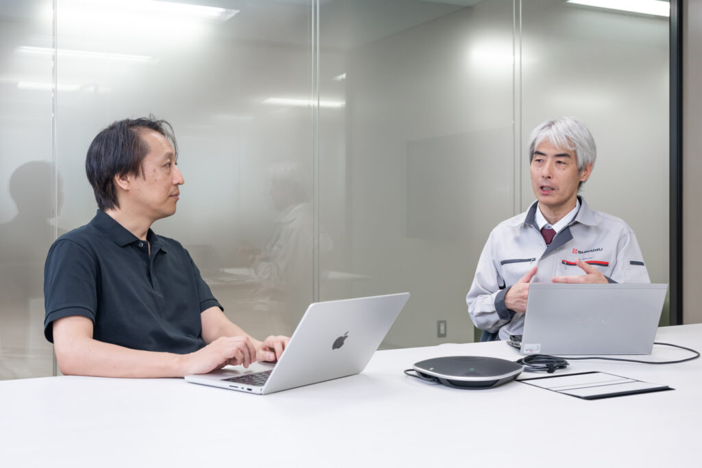 インタビュー風景